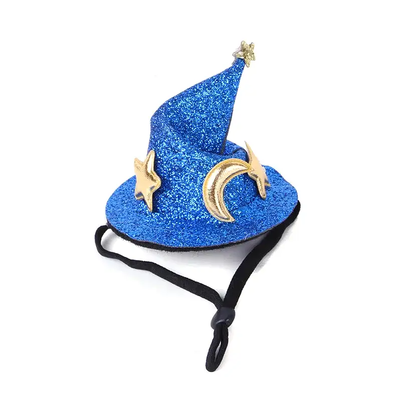 Mini Witch Hat for Small Animals Adjustable Pet Headgear Hamster Rat Hats Halloween Cosplay Clothing guinea pigs assessories