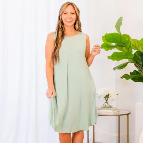 My Travel Companion Dress, Light Green