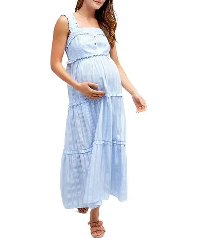 Nom Maternity Emma Tiered Floral During & After Dress