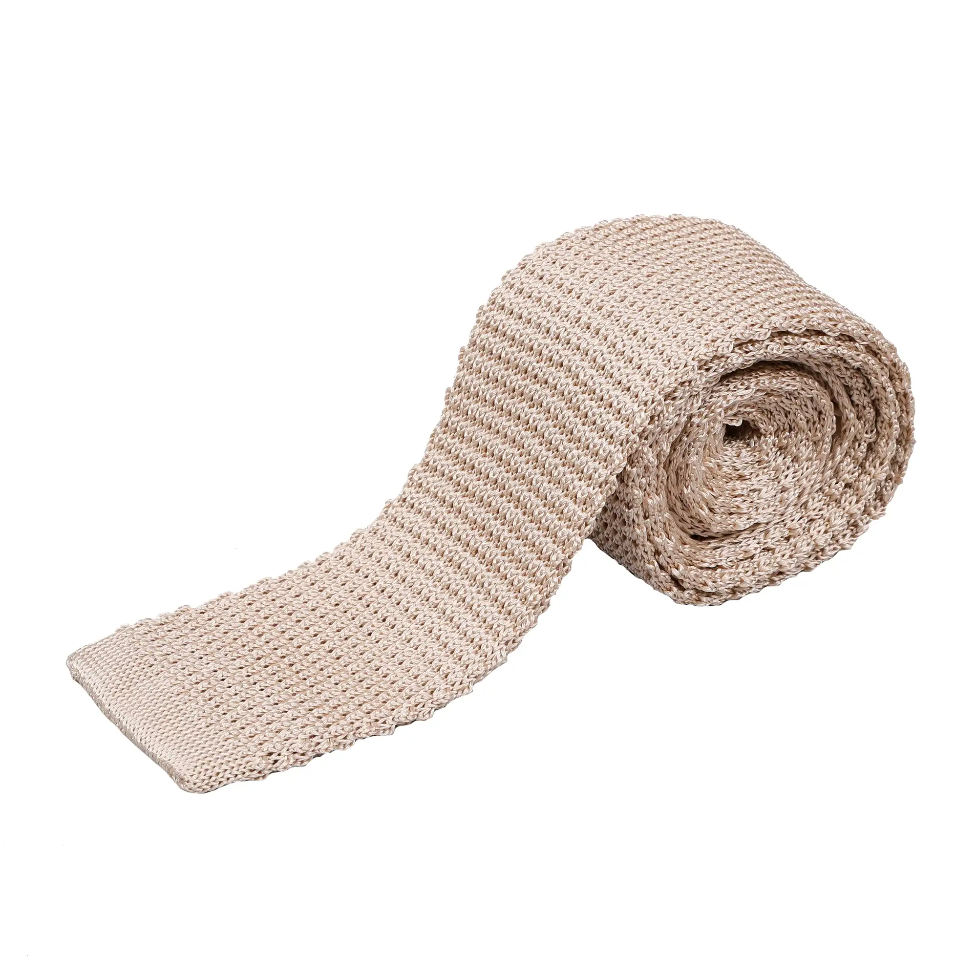 Officers & WO1-Service Dress- Silk Knitted Tie - Light Beige