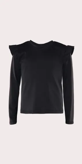 Onyx - Kids Ruffle Long Sleeve Top [Final Sale]