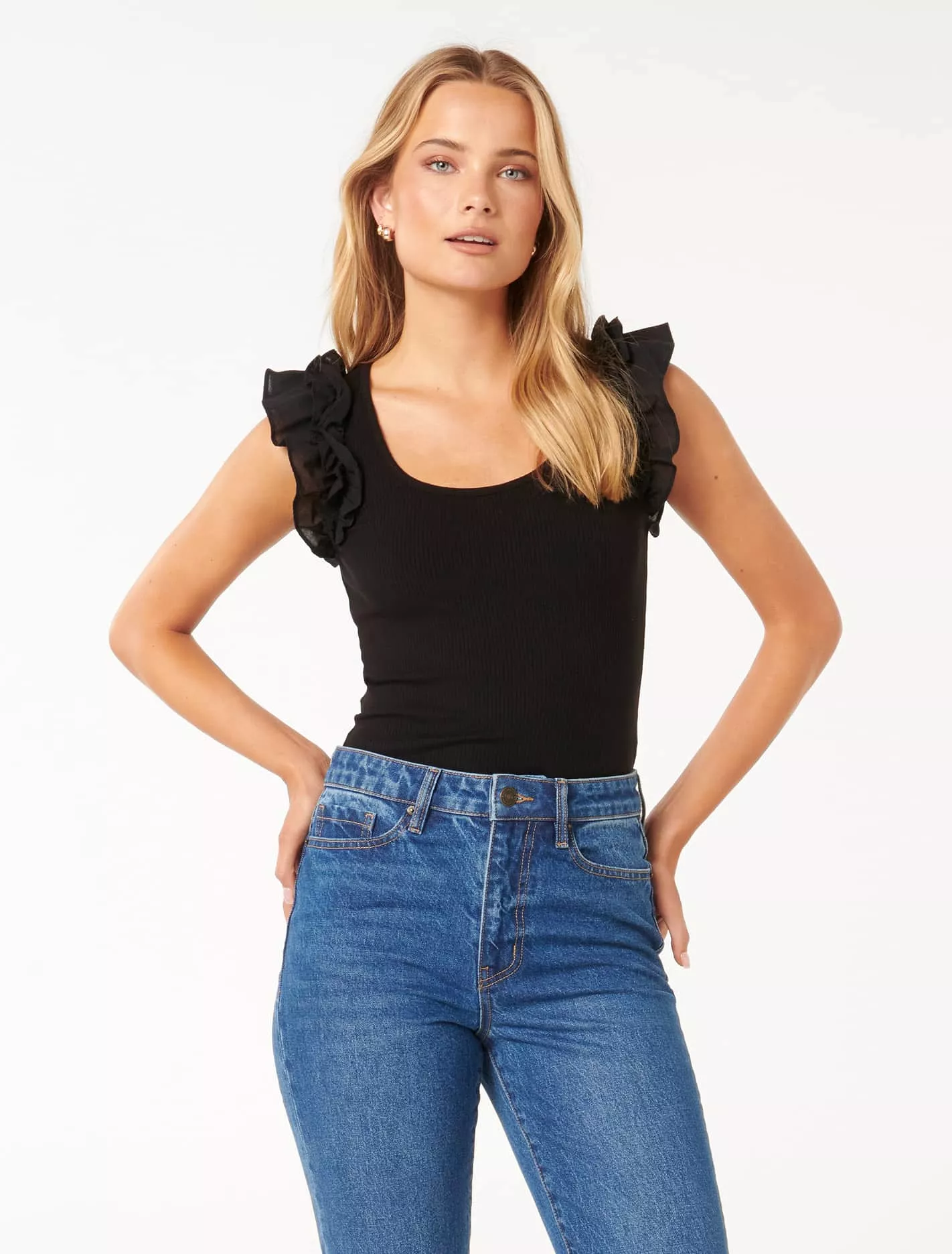 Phoebe Ruffle Sleeve Top