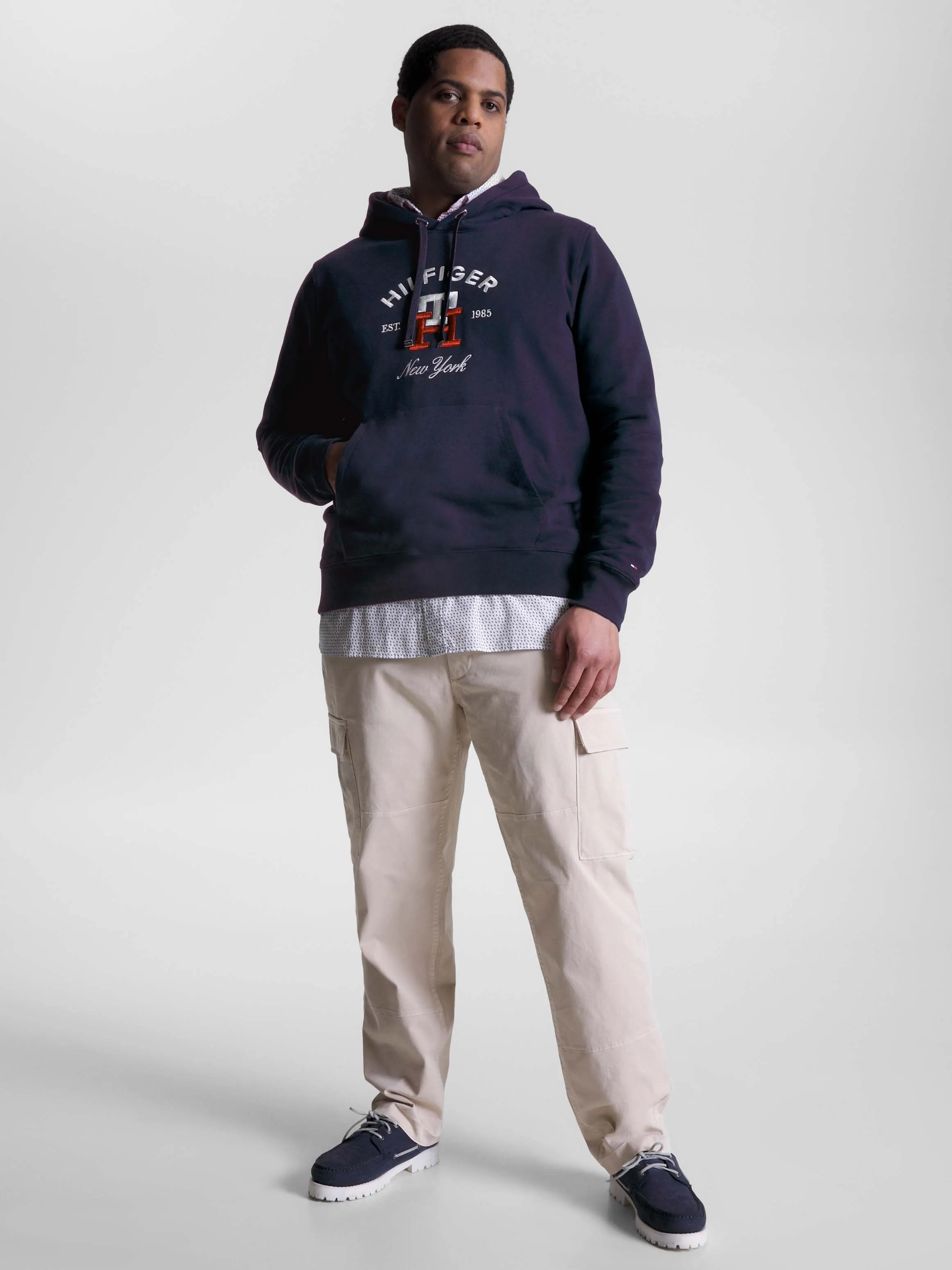 Plus TH Monogram Embroidery Hoodie | Sweatshirts & Hoodies | Tommy Hilfiger