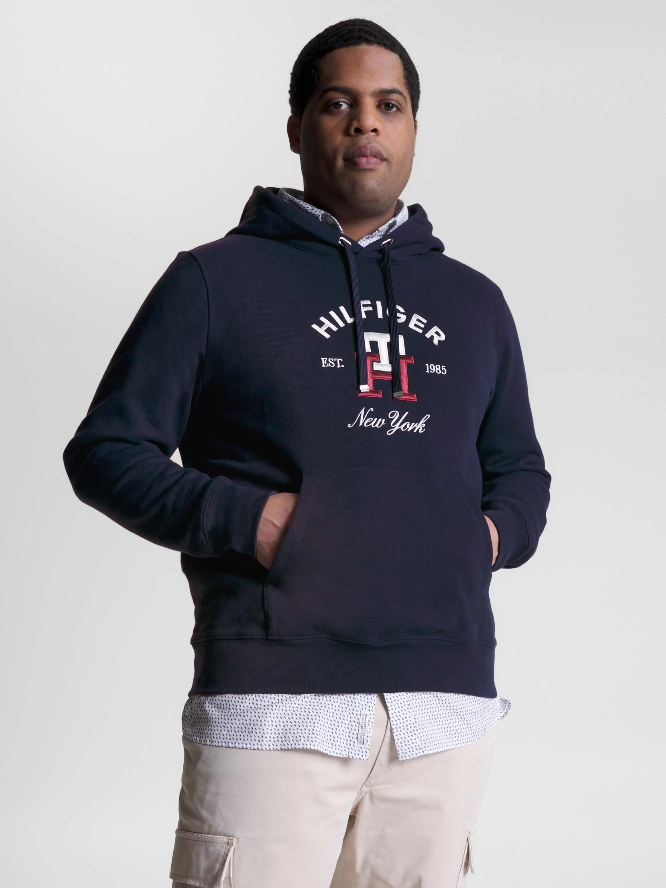 Plus TH Monogram Embroidery Hoodie | Sweatshirts & Hoodies | Tommy Hilfiger