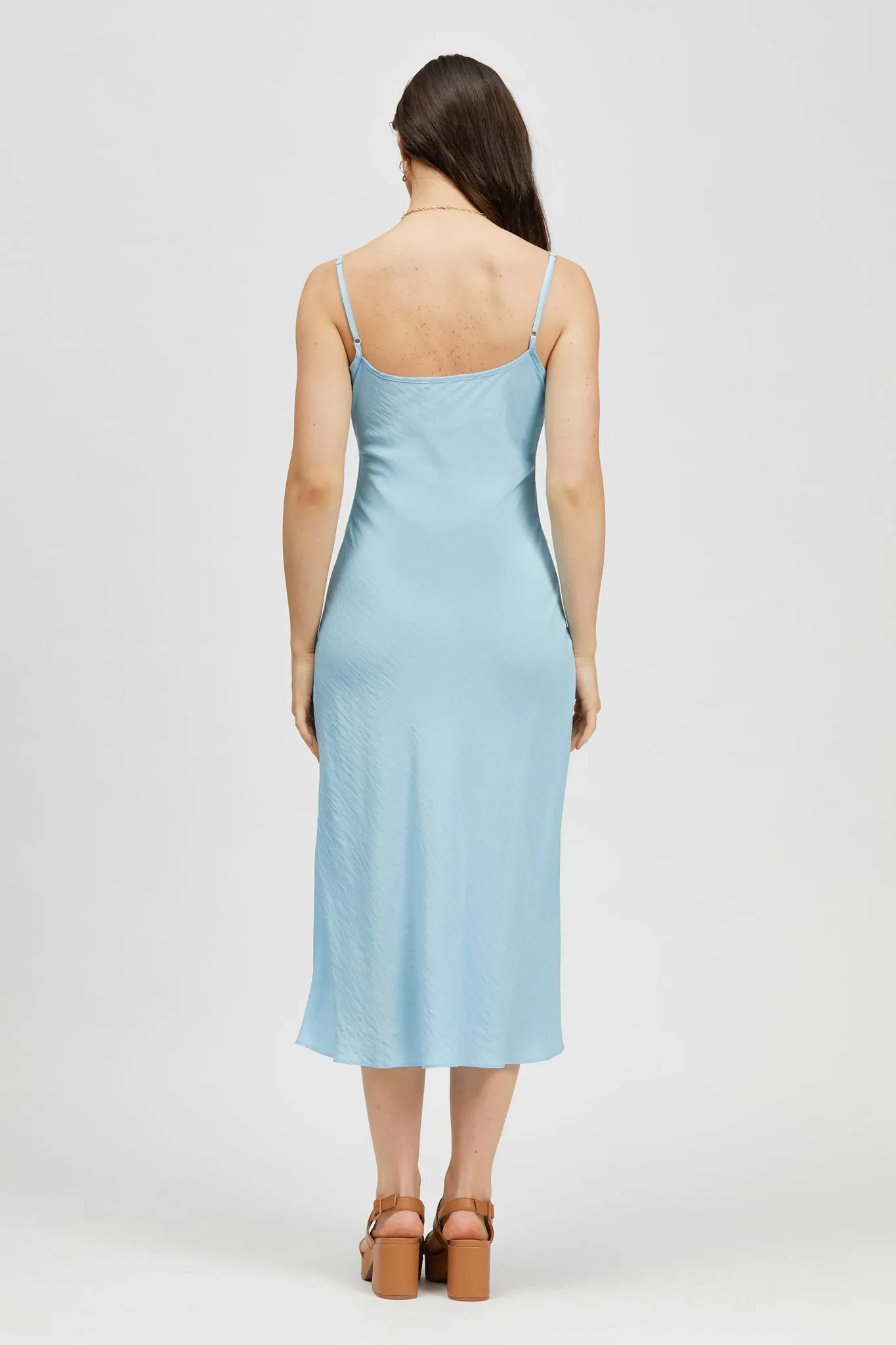 Prazer Dress Green Stripe / Light Blue