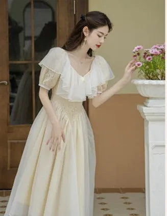 Primrose Romantic Victorian-style Light Academia Dress