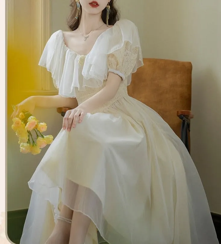 Primrose Romantic Victorian-style Light Academia Dress