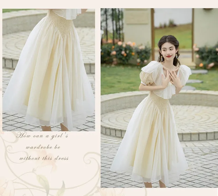 Primrose Romantic Victorian-style Light Academia Dress