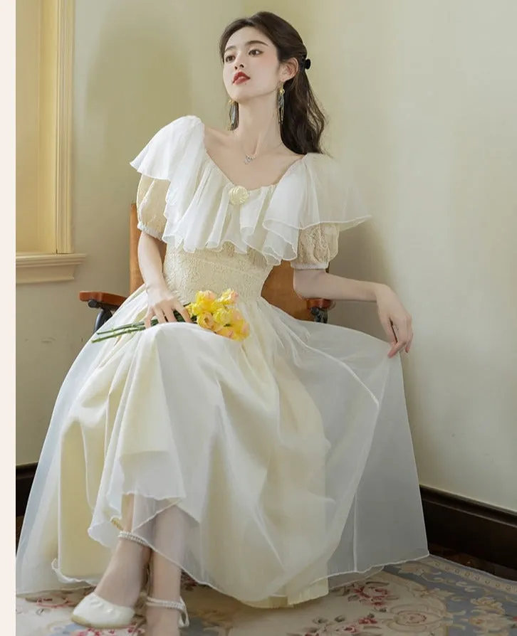 Primrose Romantic Victorian-style Light Academia Dress