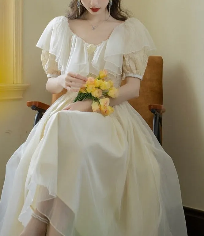 Primrose Romantic Victorian-style Light Academia Dress