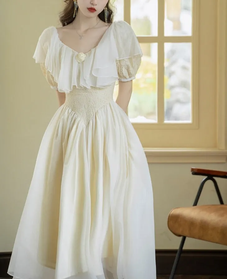 Primrose Romantic Victorian-style Light Academia Dress