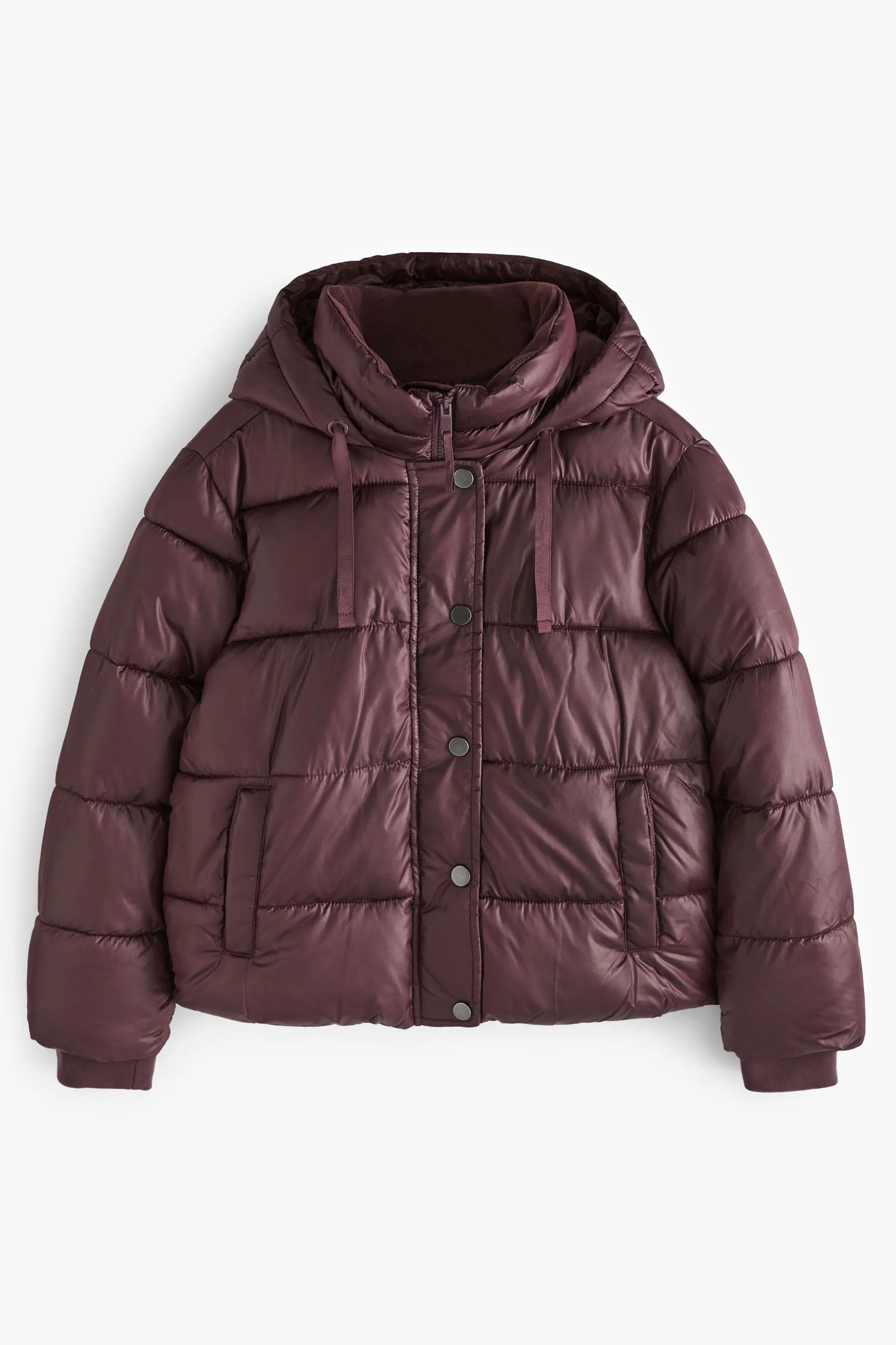 Purple Short Puffer Coat