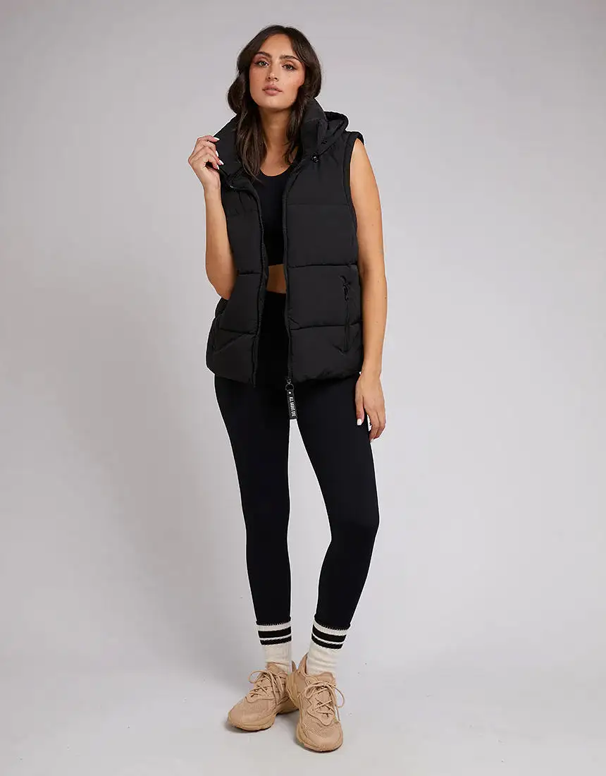 Remi Luxe Puffer Vest Black