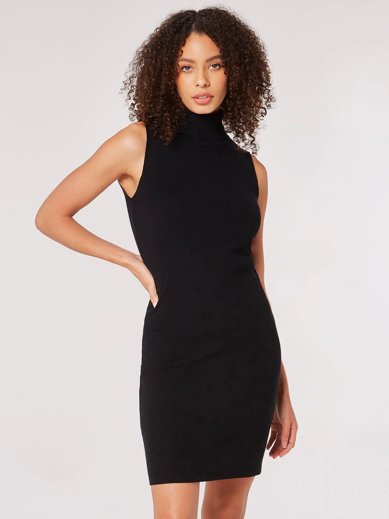 Ribbed Knit Mini Dress | Apricot Clothing