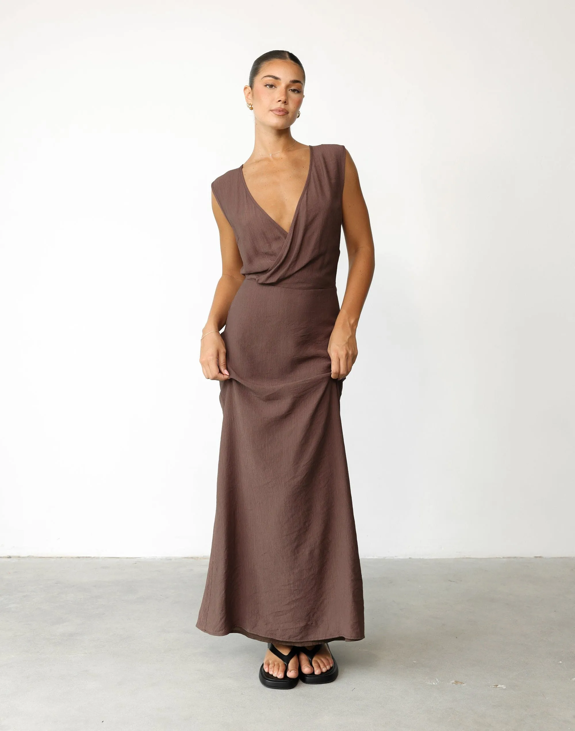 Romeo Maxi Dress (Light Cocoa)