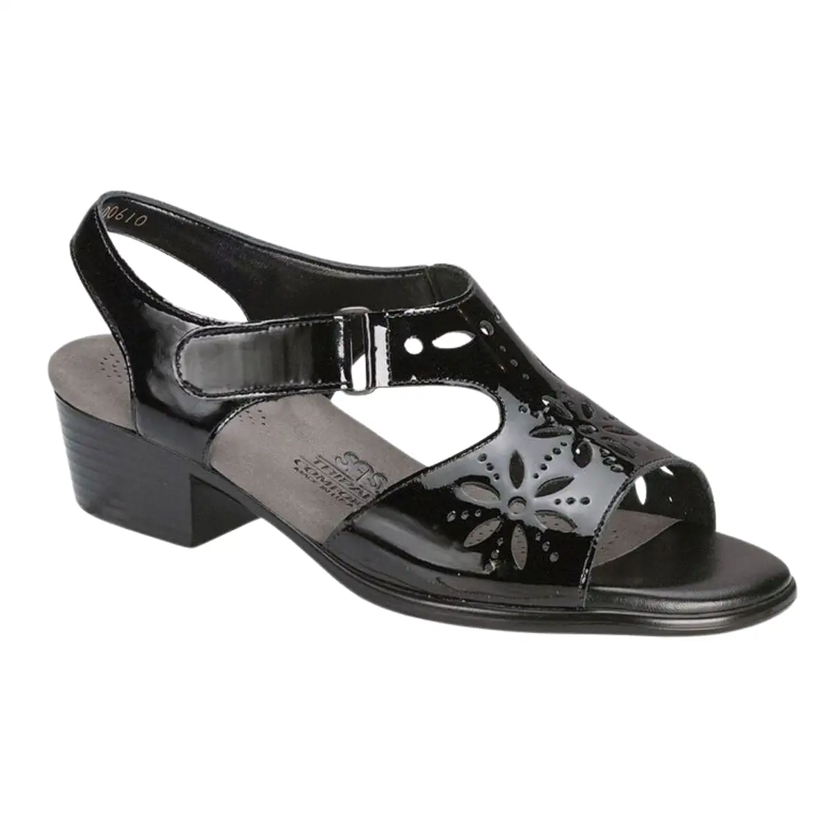 S A S Women's Sunburst Black Patent