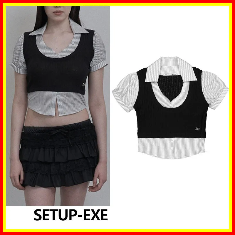 SETUP-EXE  |Street Style Short Sleeves Shirts & Blouses