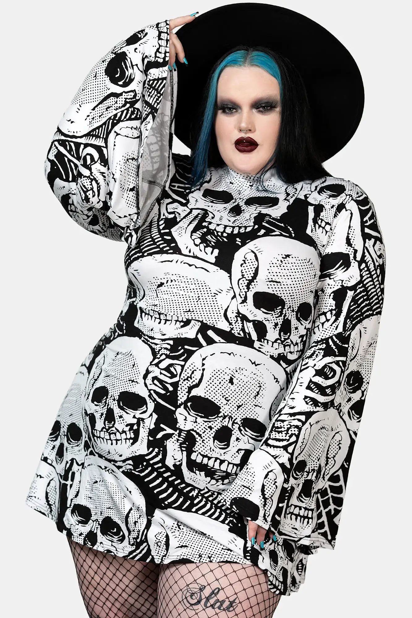 Skeleton Season Mini Dress [PLUS]