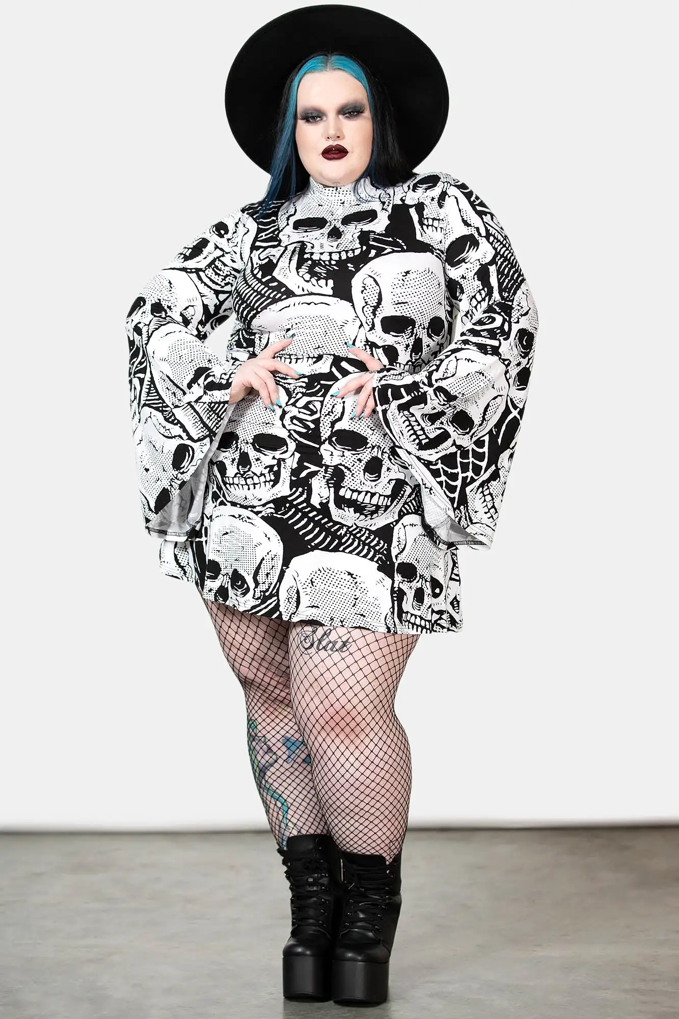 Skeleton Season Mini Dress [PLUS]