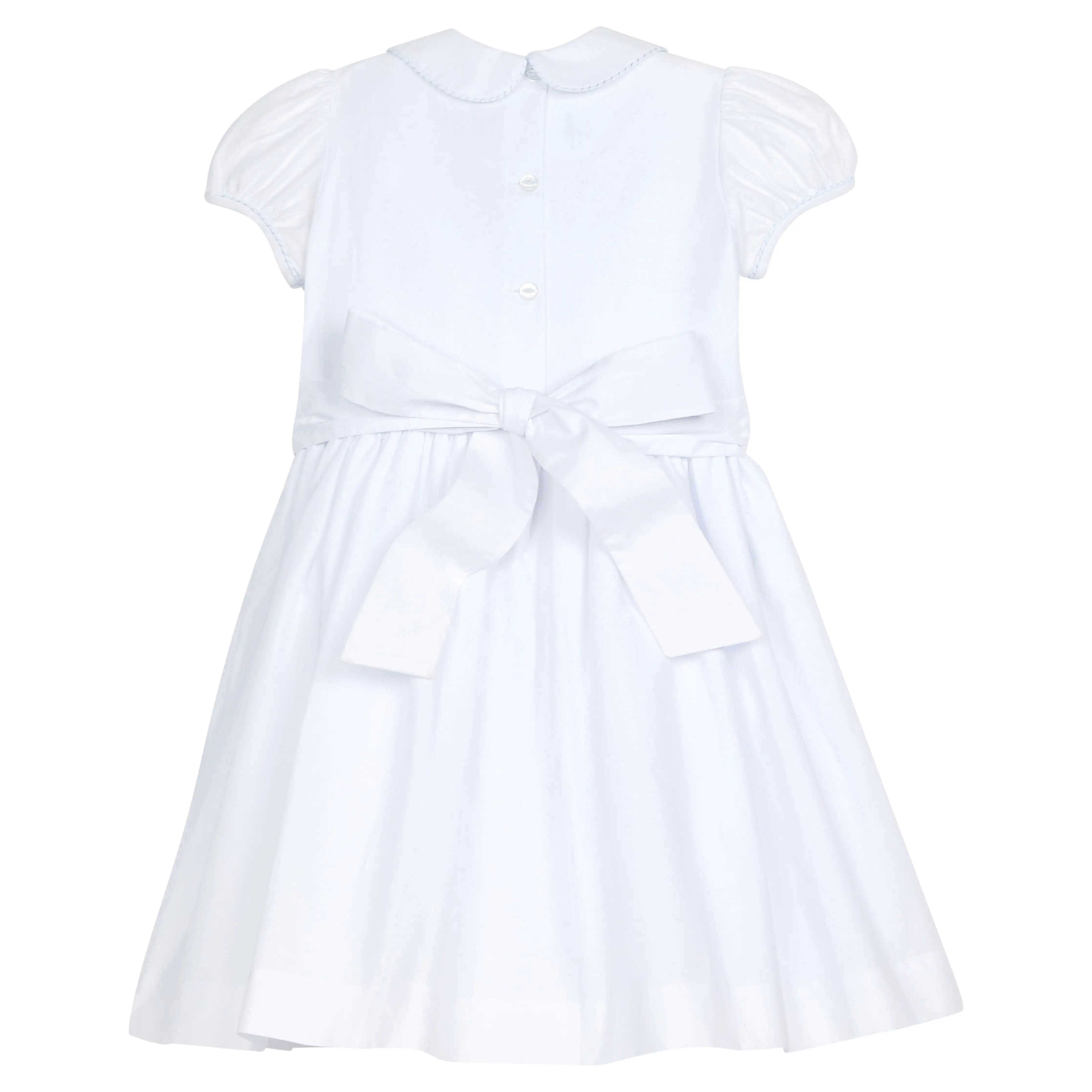 Smocked Emery Dress - Light Blue