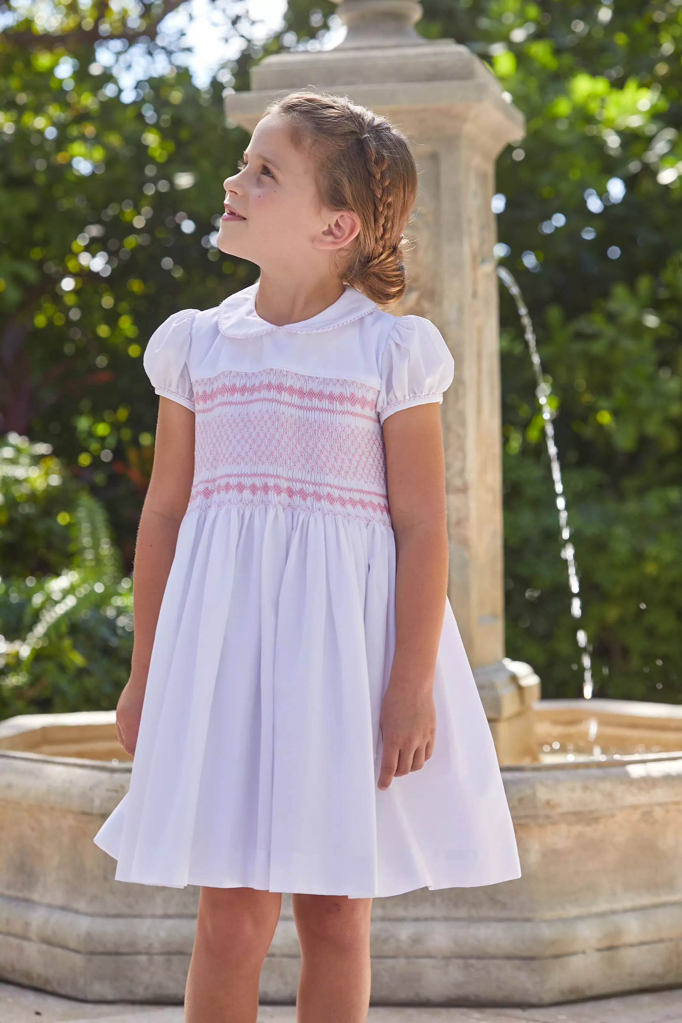 Smocked Emery Dress - Light Pink