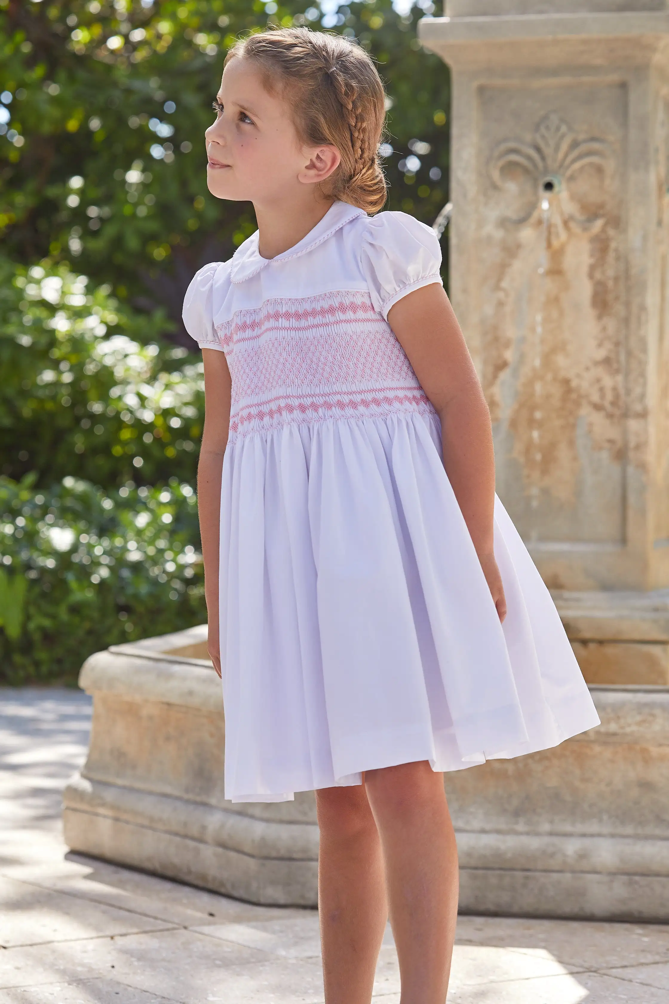 Smocked Emery Dress - Light Pink