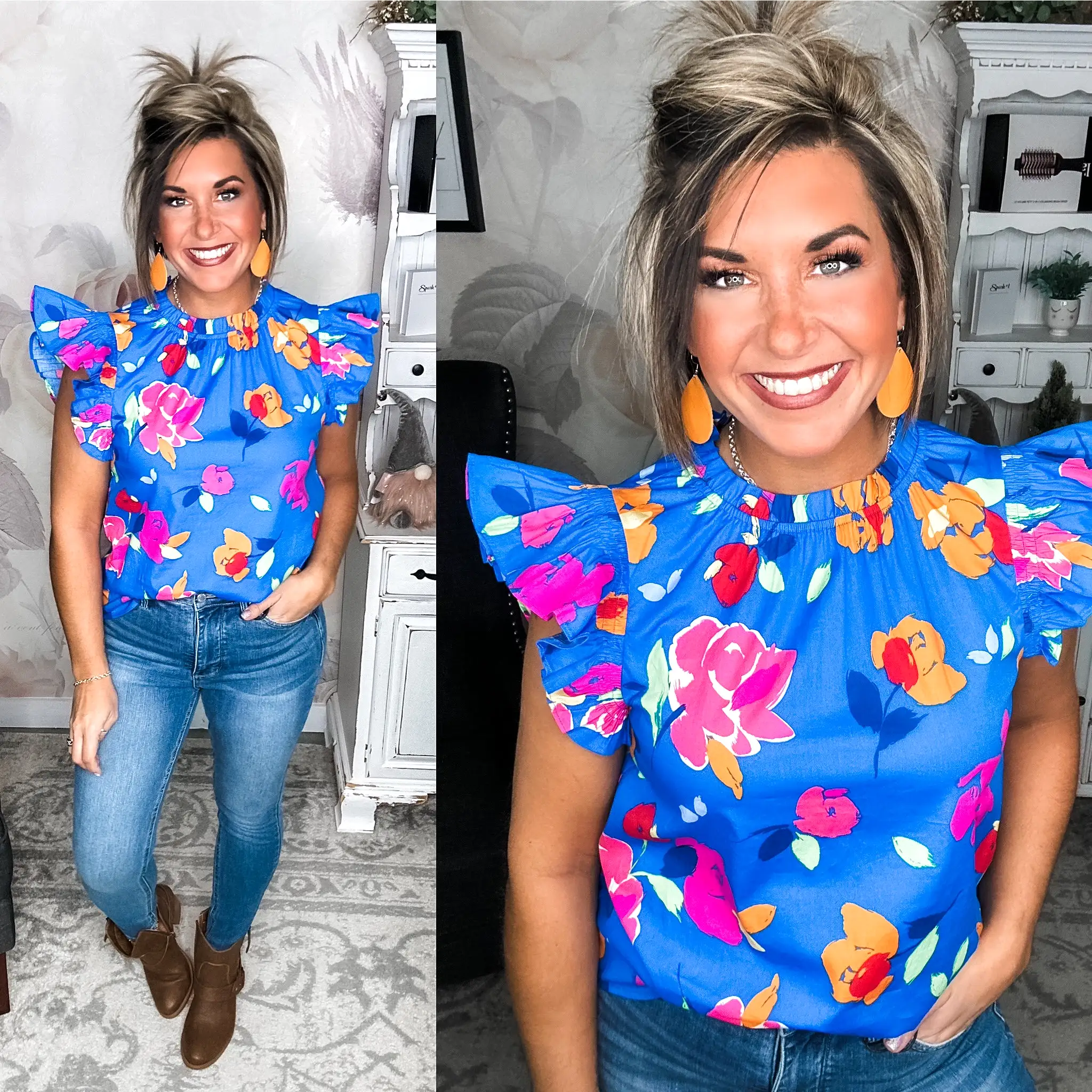 So Much Left Undone Floral Blouse