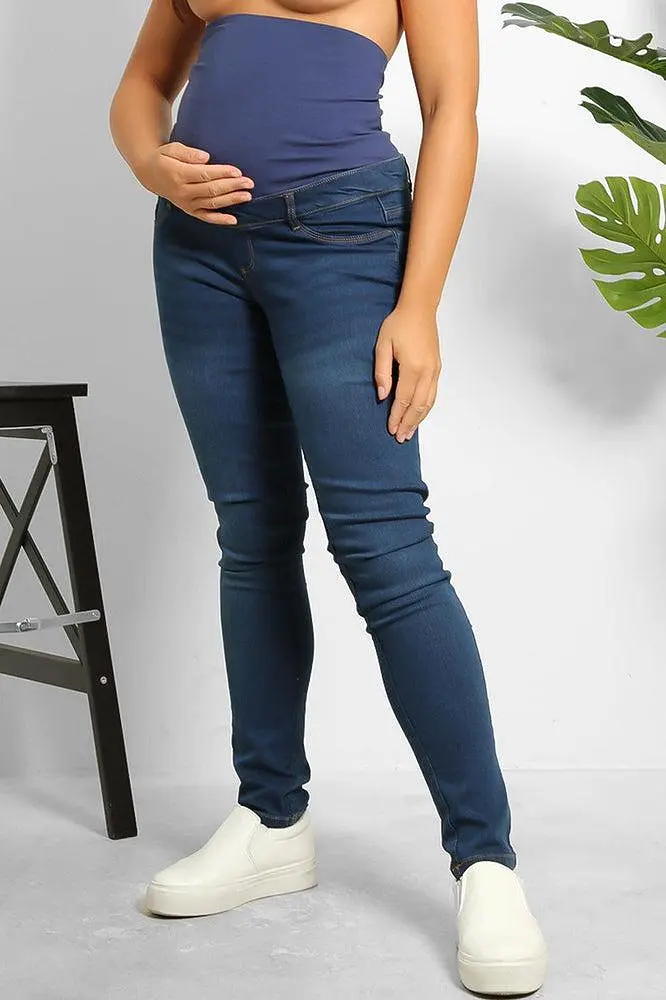 Soft Cotton Bump Skinny Maternity Jeans