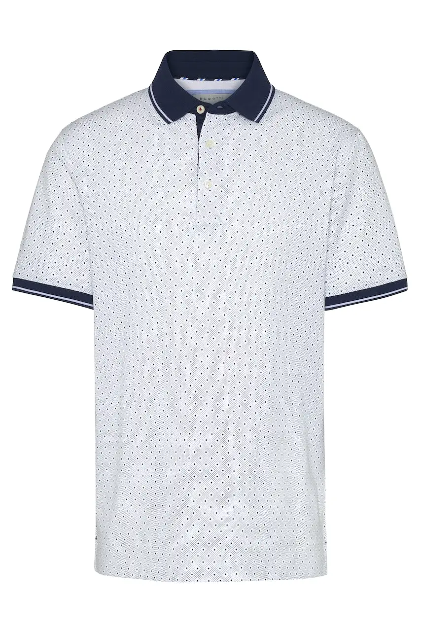 S/S premium diamond polo   Bugatti 75005