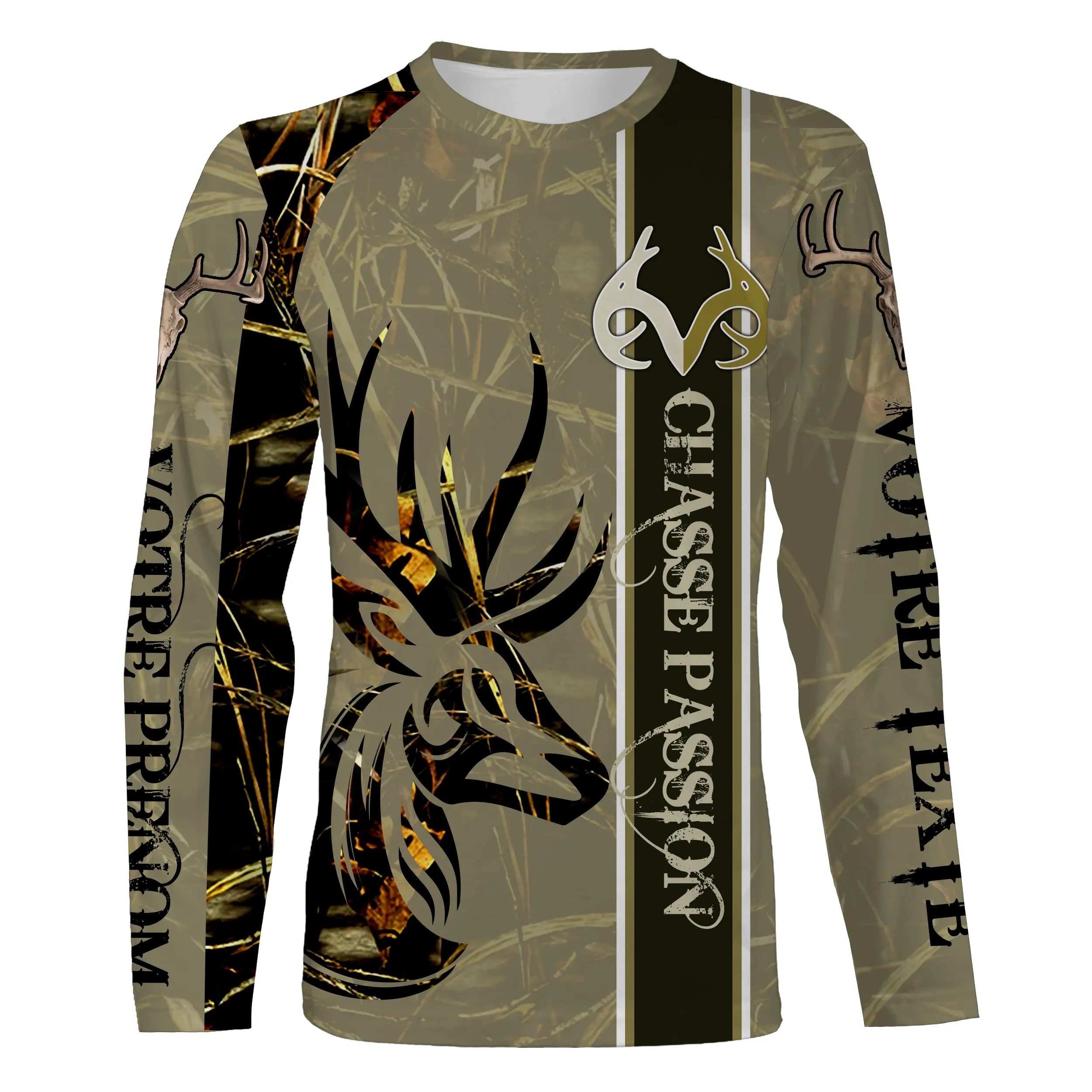 Sweat A Capuche Chasse Au Cerf, Cadeau Personnaliser Chasseur, Chasse Passion - CT08112228