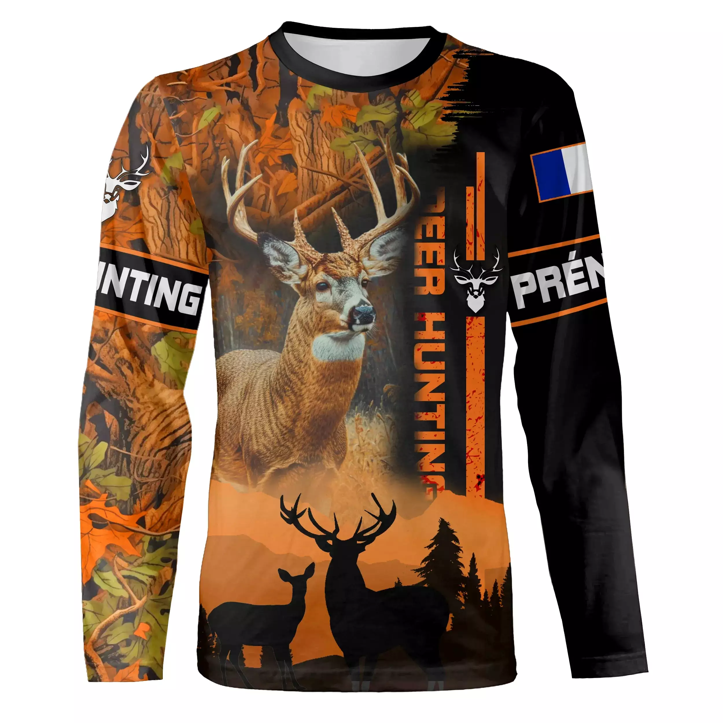 Sweat à Capuche Camouflage Cerf - Deer Hunting - Cadeau Personnalisé pour Chasseur - CT18102311