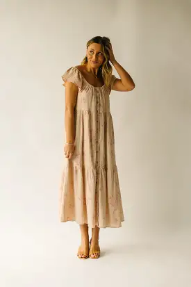 The Ferriday Button Down Midi Dress in Mauve