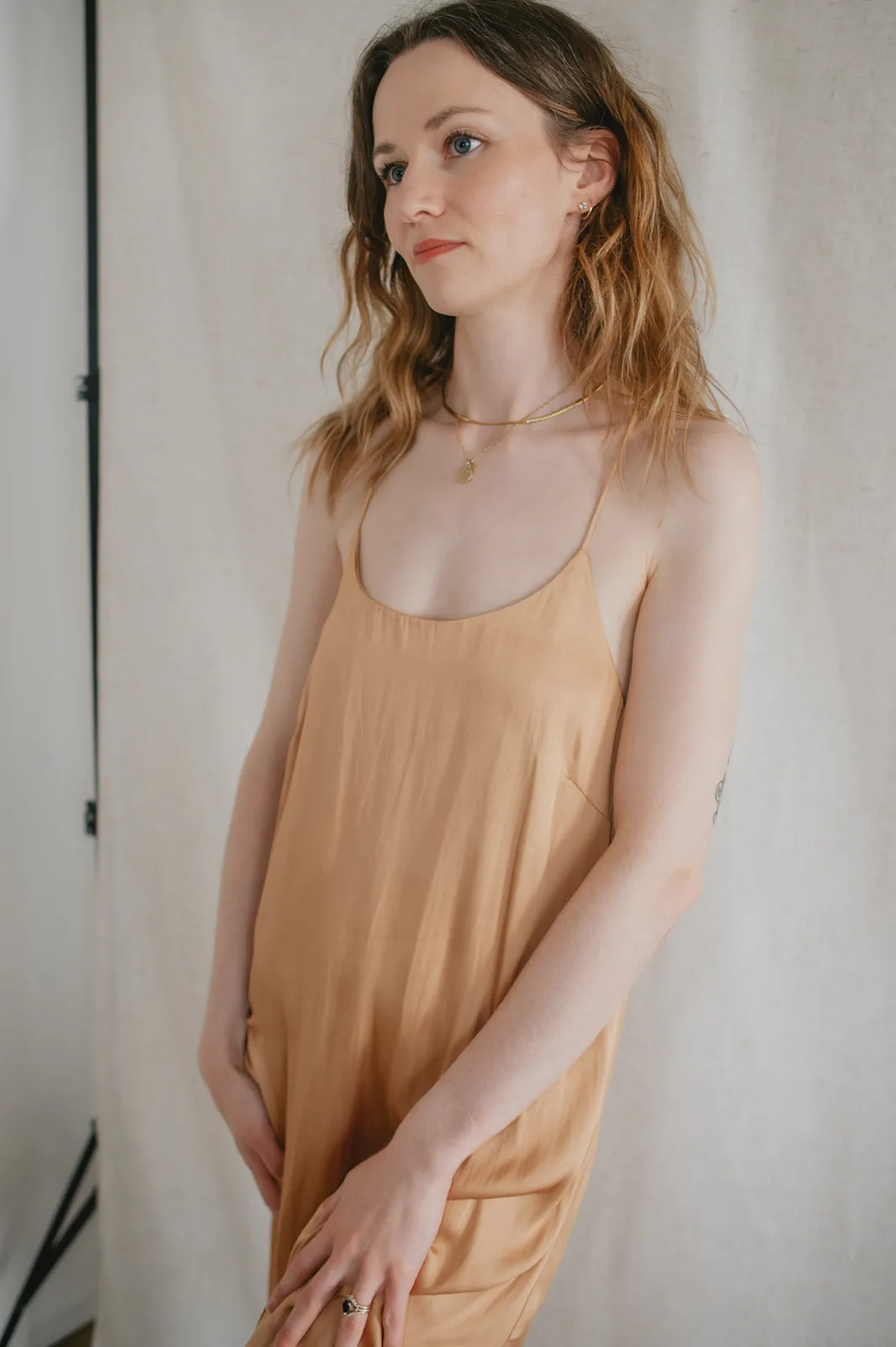 The Juni Satin Slip Dress - Mango