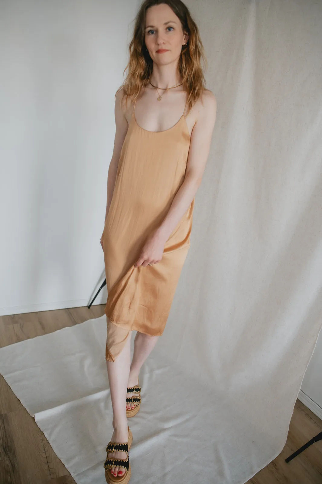 The Juni Satin Slip Dress - Mango