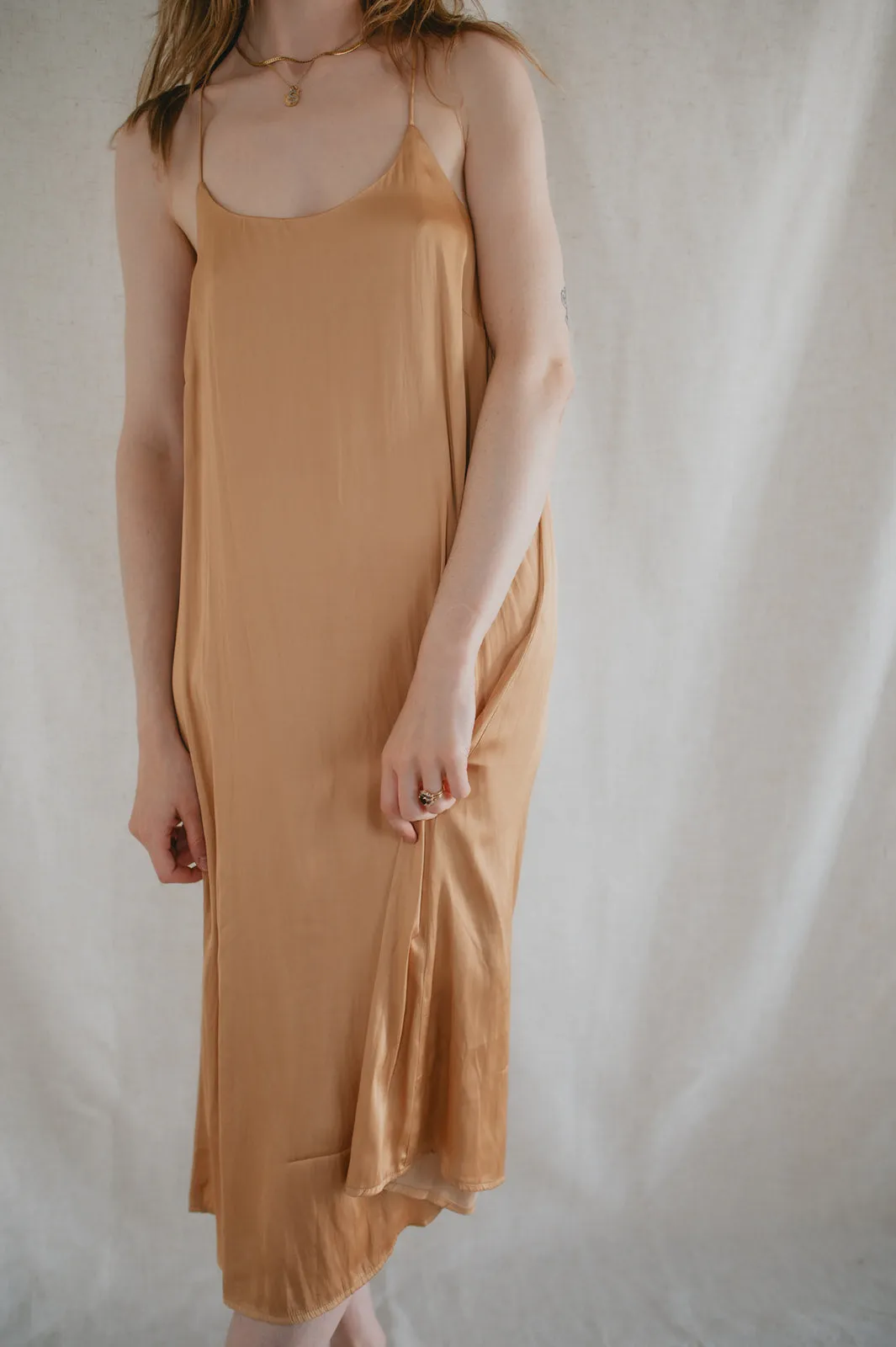 The Juni Satin Slip Dress - Mango