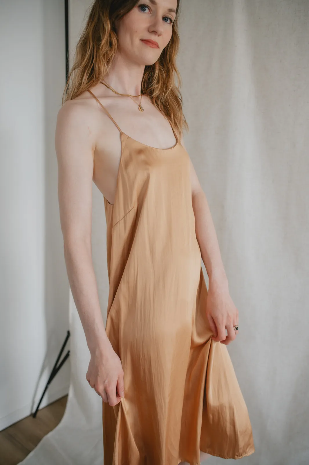 The Juni Satin Slip Dress - Mango