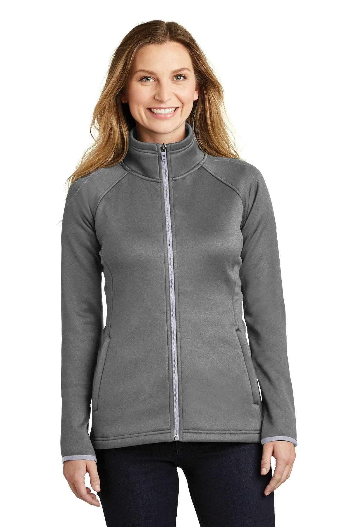 The North Face Ladies Canyon Flats Stretch Fleece Jacket NF0A3LHA TNF Medium Grey Heather