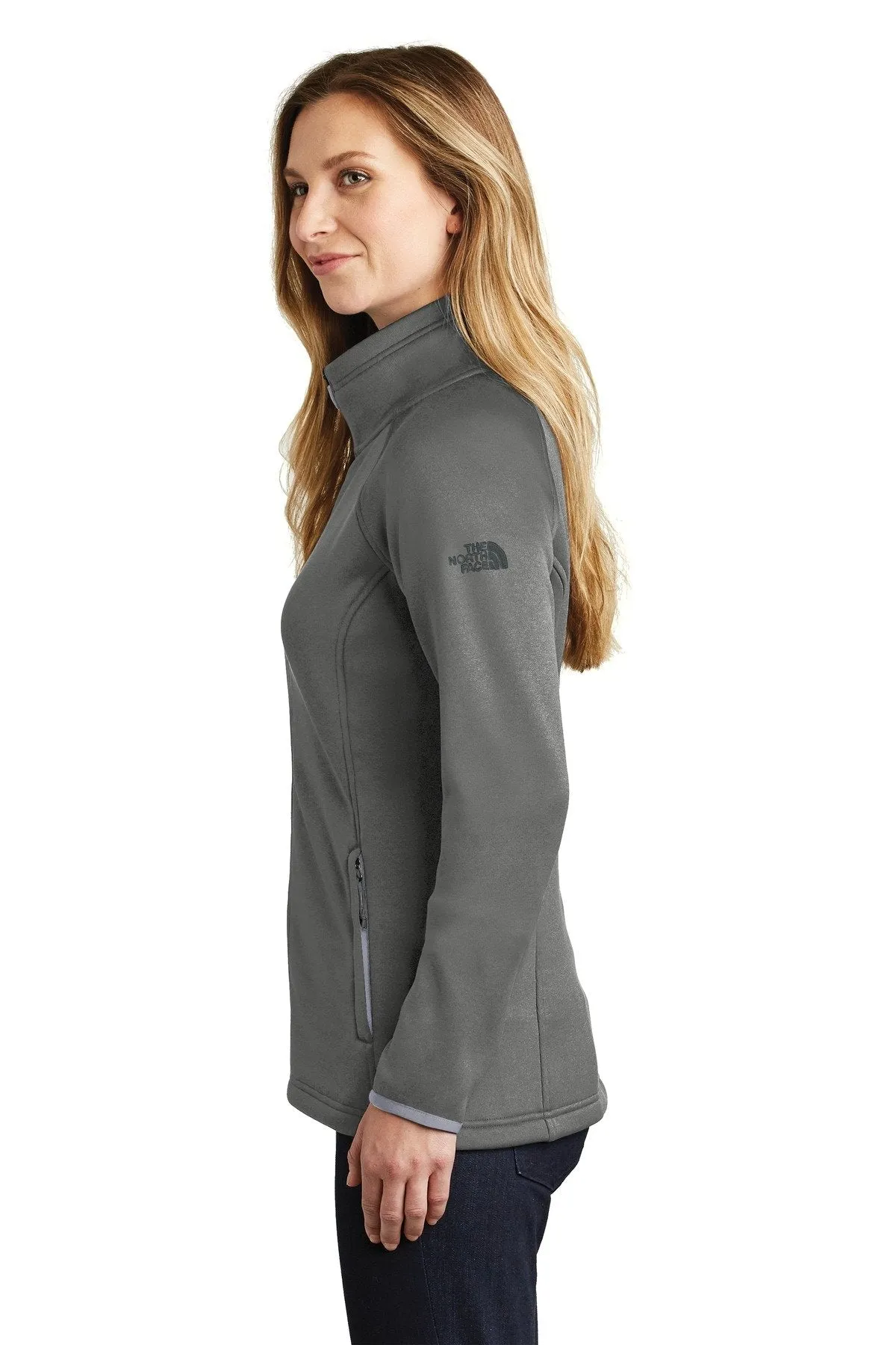 The North Face Ladies Canyon Flats Stretch Fleece Jacket NF0A3LHA TNF Medium Grey Heather