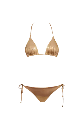 Triangle Bikini in Gold - Bottom