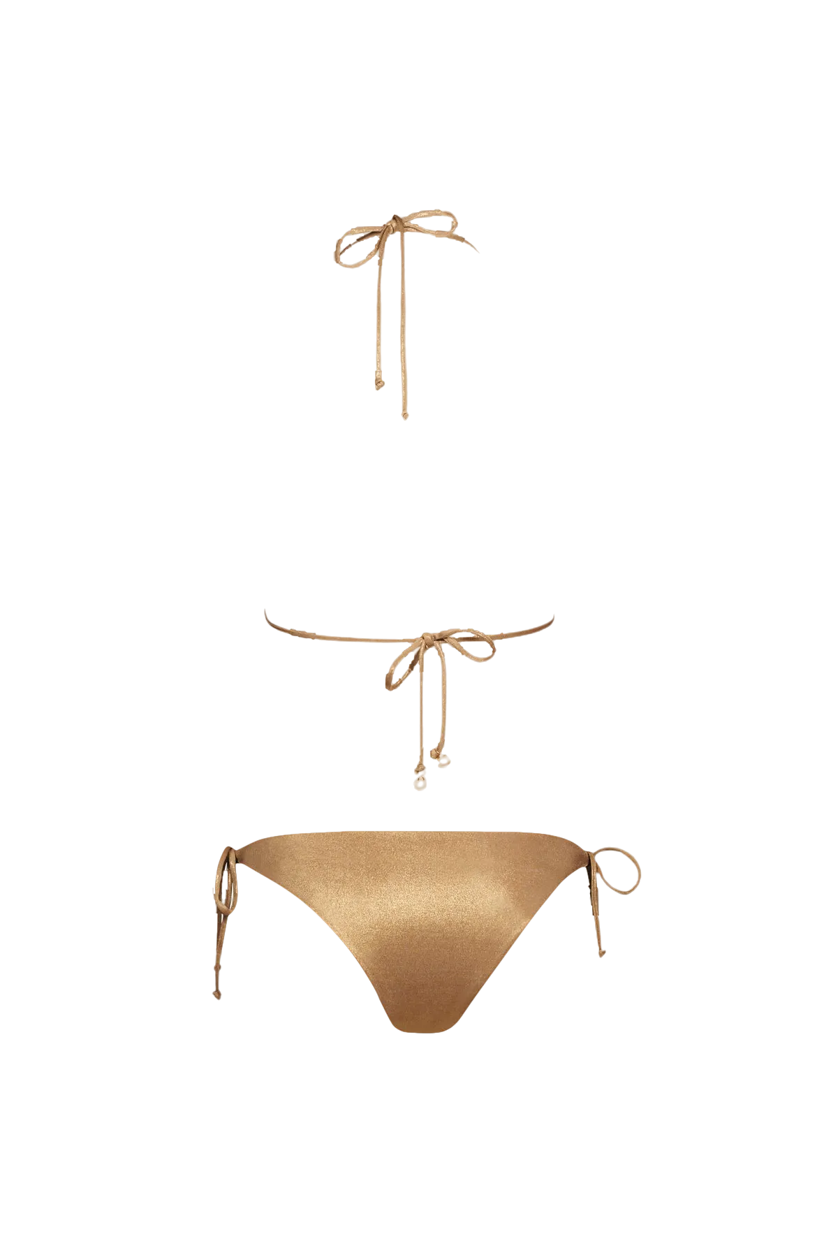 Triangle Bikini in Gold - Top