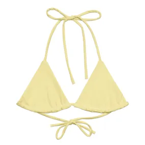 TRIANGLE STRING BIKINI TOP ECO - BANANA