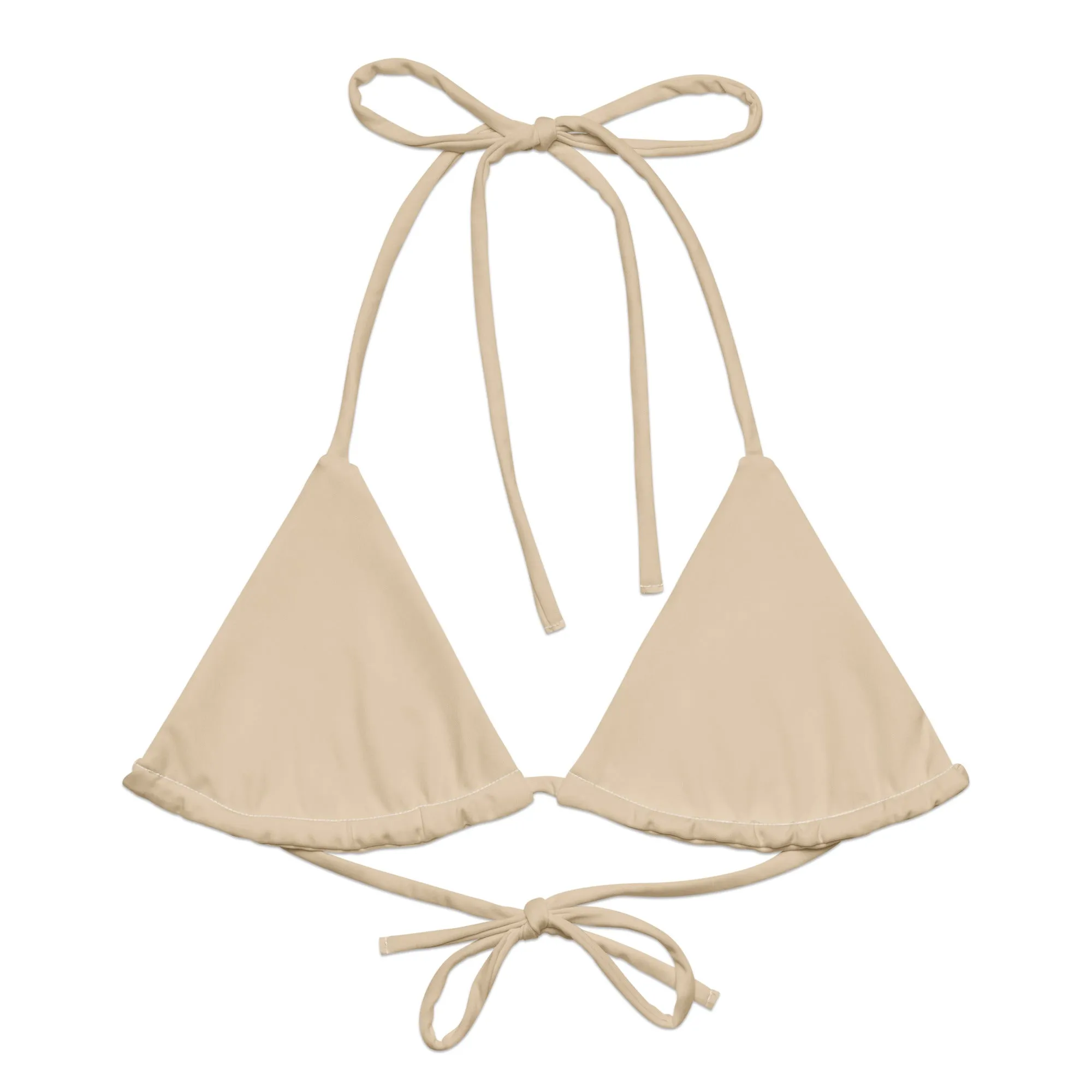 TRIANGLE STRING BIKINI TOP ECO - CHAMPAGNE