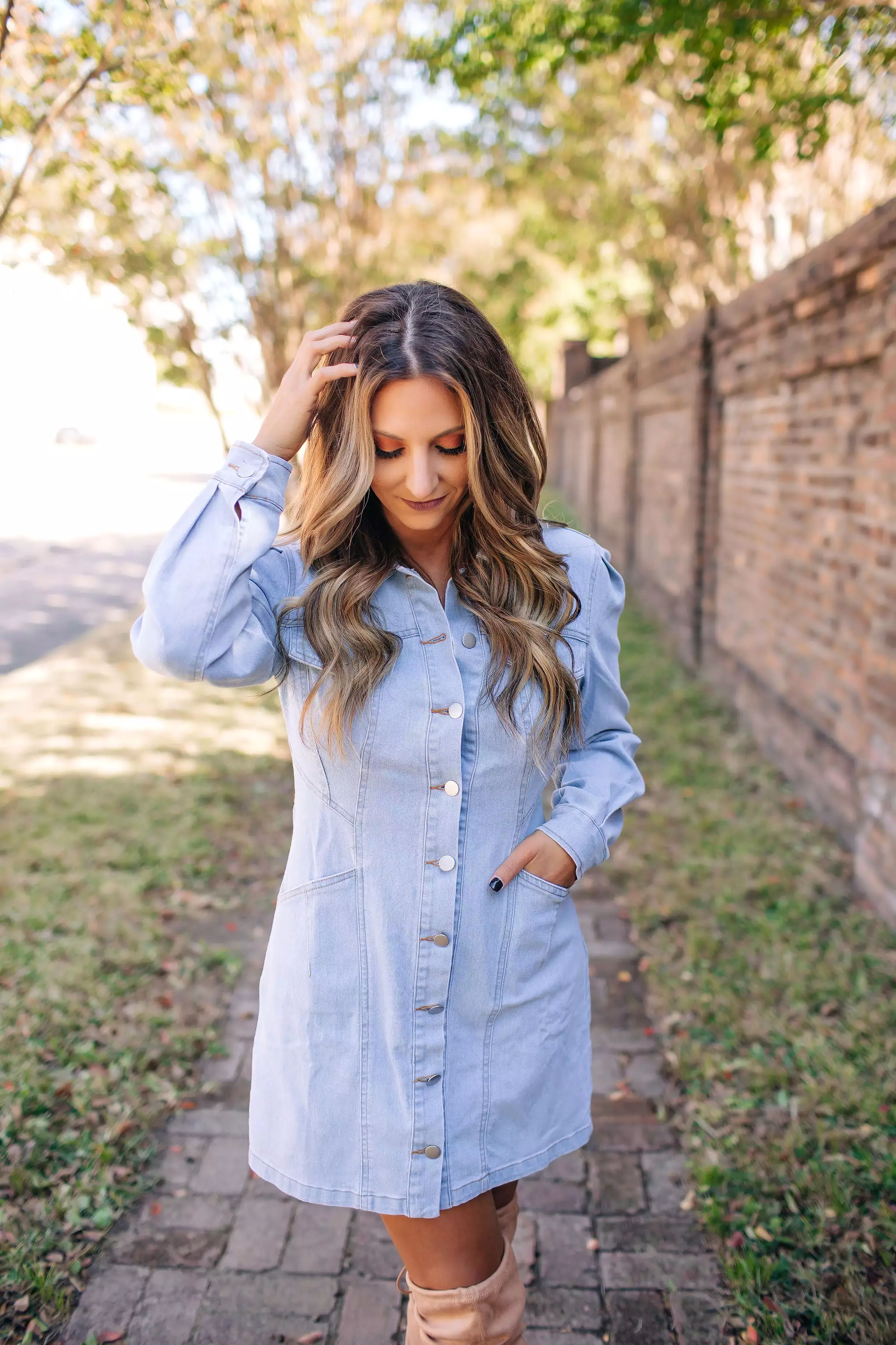 Who Knew Light Denim Dress