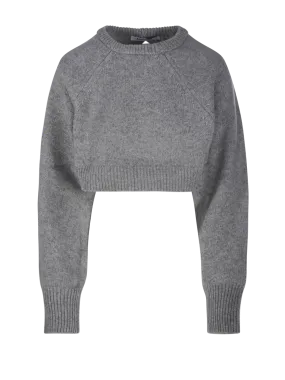 WOMAN SANDBEIGE GREY WOOL CATHERINE SWEATER