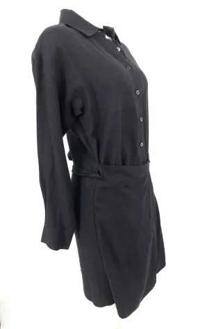 XIRENA Black Linen Longsleeve Size MEDIUM (M) Dress