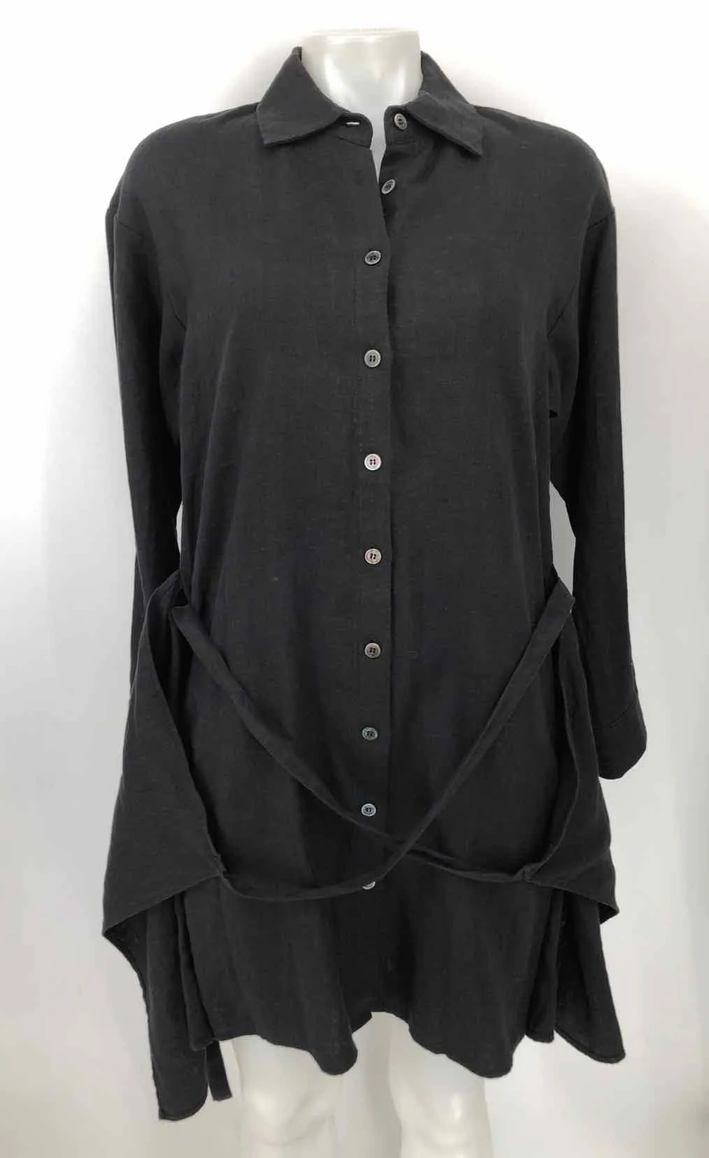 XIRENA Black Linen Longsleeve Size MEDIUM (M) Dress