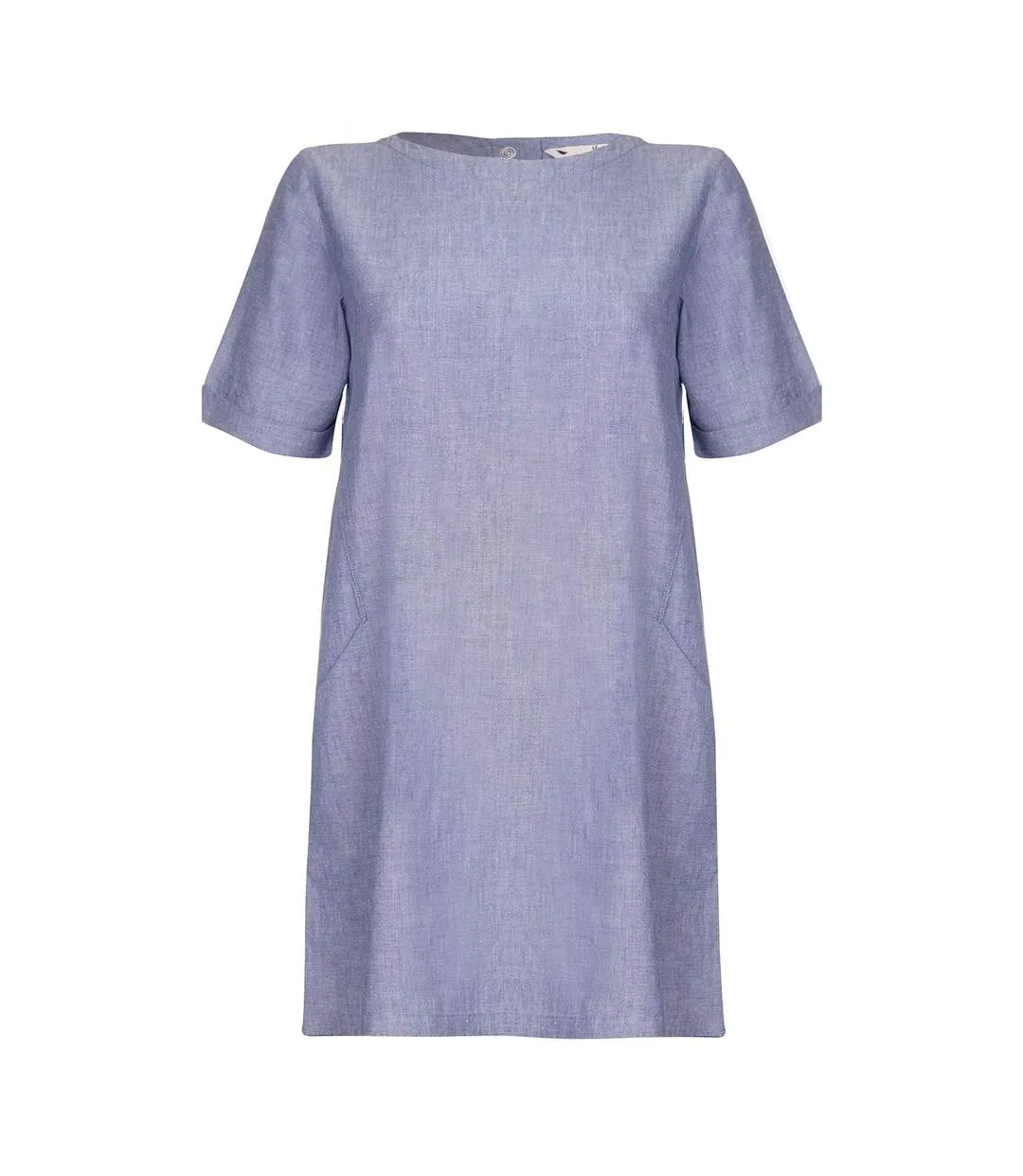 Yumi Womens/Ladies Chambray Tunic Dress (Light Blue) - UTYM559